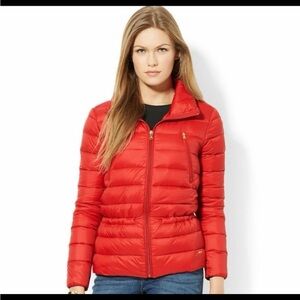 Ralph Lauren Red Puffer Jacket